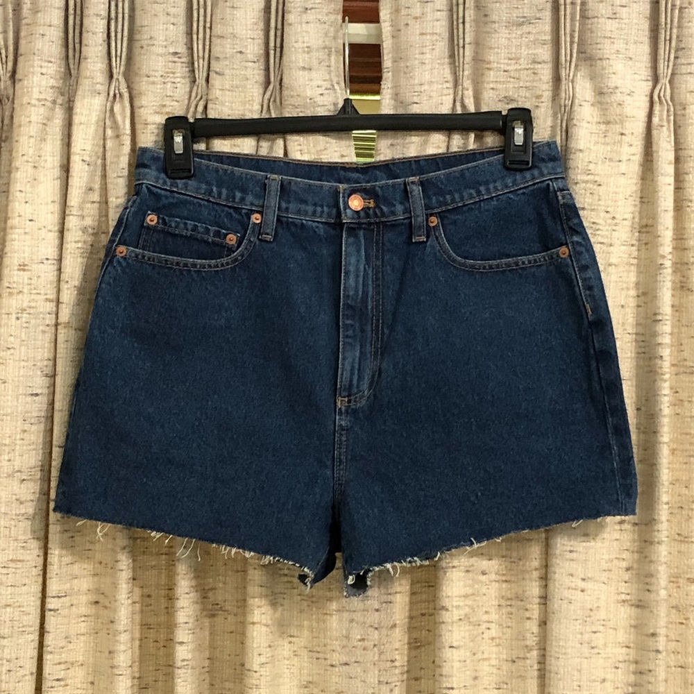 PINK Victoria's Secret High Waisted Cut Off Denim Shorts